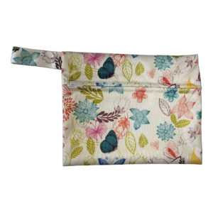 Waterproof Wet Bag for period panties, sanitary pads, nappy diapers etc. (Leaves)